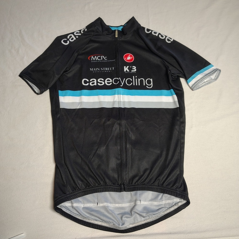 Castelli Case Western Reserve University Cycling Jersey Mens XL Black Full Zip